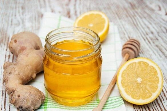 Gingembre avec citron et miel